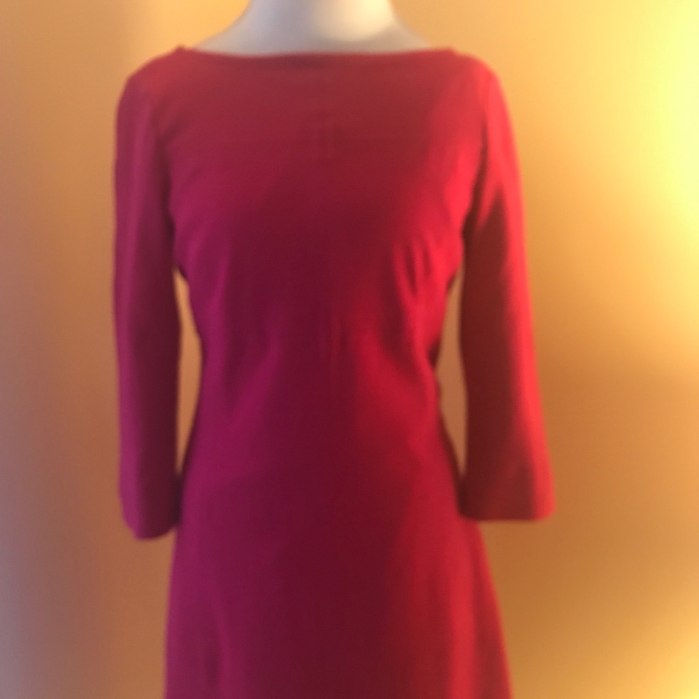 EUC bright pink dress with exposed zipper